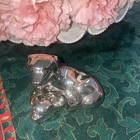 Dansk Nickel Plated Dog   Puppy Figurine Paperweight Retired Rare