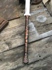 Custom Handmade Carbon Steel Tactical Spear Sword Hunting Camping Sword