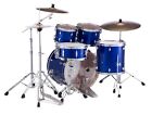 Pearl Export Drum Set 5 Piece High Voltage Blue-zildjian Iseries Cymbals
