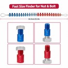 Nut And Bolt Thread Checker Inch   Metric Thread Gauge Nut And Bolt Size Gauge