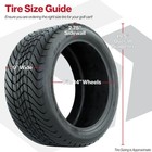 Set Of 4 Gtw Mamba Golf Cart Street Tires 225 30-14  19 5  Od  Universal Fit