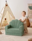 Blissful Diary Kids Couch  2-in-1 Soft Toddler Couch Fold Out  Toddler Chair