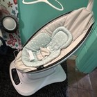 4moms Mamaroo Infant Baby Swing W  Toy Bar  Music  Adjustable Speeds  White gray