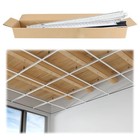  64 Sq Ft Drop Ceiling Grid System White Complete Set Galvanized Steel 64sqft