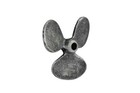  pack Of 2  Antique Silver Cast Iron Propeller Paperweight 4  