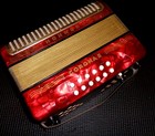 Made Germany  Hohner Button Diatonic Accordion G c f Corona Ii    Case   Straps