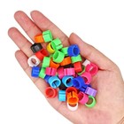 100pcs Leg Bands Plastic Chicken Pheasant Poultry Duck Bird Leg Rings Id Tags