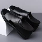 Men s Open Toe Slip-on Sandals  Pu Leather  Comfort Casual Summer Slide Shoes