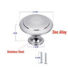 40pcs Brushed Nickel Cabinet Knobs Drawer Pulls Stainless Steel Kitchen Hardware