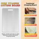 Titanium Cutting Board 100  Pure Non-stick Double-sided 11x15 5  In For Kitchen