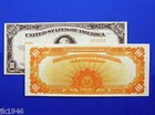 Reproduction  10 1922 Gold Us Paper Money Currency Copy