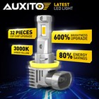 Auxito H11 H8 Led Headlight Fog Light Bulbs Kit Yellow Golden High Low Beam Ea
