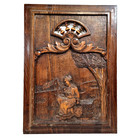 Breton Brittany Wood Carving Panel 20 16 In Antique French Architectural Salvage