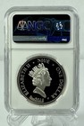 2011 Niue  1 Star Wars Princess Leia Silvered silverplated  Ngc Pf69 Uc