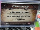 Topps Walking Dead Season 7 Alanna Masterson As Tara Chambler Relic Card  r-tc