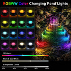 Led Pond Lights Rgbww  Underwater Pond Lights With 12v Timer Transformer  6 Head