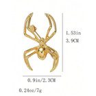 Crystal Spider Brooch Lapel Pin Vintage Faux Pearl Halloween Gothic Jewelry Hat
