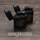 Diesel Single Flame Adjustable Refillable Cigar Torch Lighter - 2 Pack