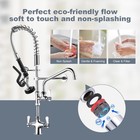 Single Hole 27  Height Commercial Kitchen Faucet Deck Mount With Pre-rinse