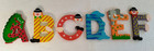 Vintage Sevi Crocodile Creek Tatiri Whimsy Painted Wooden Letters A-z   3   29