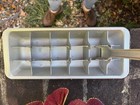 Vintage Magic Touch Aluminum Ice Cube Tray Lever Release Retro Kitchen