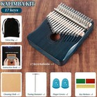 Kalimba Thumb Piano 17 Keys Finger Piano  blue  Blue 