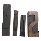Antique Letterpress Printer Wooden Block Lot Of 16 Printing Press Stamp Wood