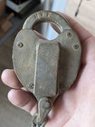 Brass Mount Vernon Terminal Mvt Railroad Rr Padlock Lock No Key Advertising 