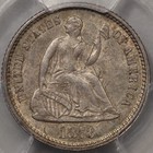1873 H10c Liberty Seated Half Dime Pcgs Ms63