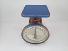 Vintage Hanson Model 2000 Household Kitchen Scale 24lb Blue Orange Patina
