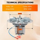 A-e-027 Combustion Blower Fan Motor For Breckwell Pellet Stove P22 p23 p24 p24i 