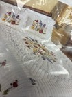 New Herrschners Poppy Wildflower Dresser Scarf Hungary Embroidery