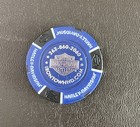 Harley Davidson Iron Town New Berlin  Wi  blue And Black poker Chip