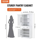 72  Kitchen Pantry Storage Cabinet  Freestanding Utility Cabinets With Doors  Dr