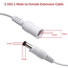 33ft 10m Dc Power Extension Cable 5 5x2 1mm Male Female Cord For Security Camera
