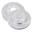 Front   Rear Drill Slotted Rotors   Brake Pads For 2007-13 Chevy Avalanche Tahoe