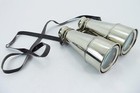 Vintage Maritime Steel Binocular With Leather Belt