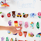 Bright Creations 52 Pieces Alphabet Letter Magnets  Magnetic Abc For Kids Classr