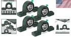 4 Elegant Green Self-aligning Pillow Block Bearings - Perfect For Industrial Use