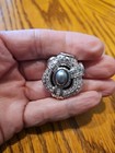 Replica Collection Made In Italy Vintage Silver Tone Pearl Pendant Rhinestones 