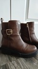Womens Size 9 Brown Leather Coach Boots Excellent Condition Luxury Brand Boots