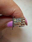Vintage Sterling Silver  925 American Flag Lapel Pin Charmed