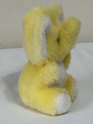 Vtg Russ Berrie 6 Inch Yellow Elephant Rattle Plush Firmly Stuffed Toy