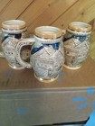 Vintage German Style Beer Stein Set Of 3 Mugs Made In Japan  Excellent Cond