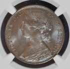 Gb Victoria Bronze Penny 1861    Ngc Cert  - Ms 64 Bn - Wow       999-79 