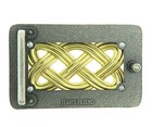 Cross Knot Celtic Gold   Silver Plated Metal Belt Buckle