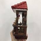 Vtg Wooden Colonial Balcony Facade Wall Mounting 10   tall