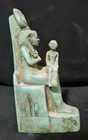 Ancient Egyptian Antiques Unique Statue Goddess Isis Suckling God Horus Egypt Bc