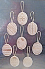 Hermanson Hardanger Heirloom Oval Ornaments 2001 Pulled Thread hardanger Kit