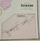 Somers Westchester County New York 1867 Vintage Map